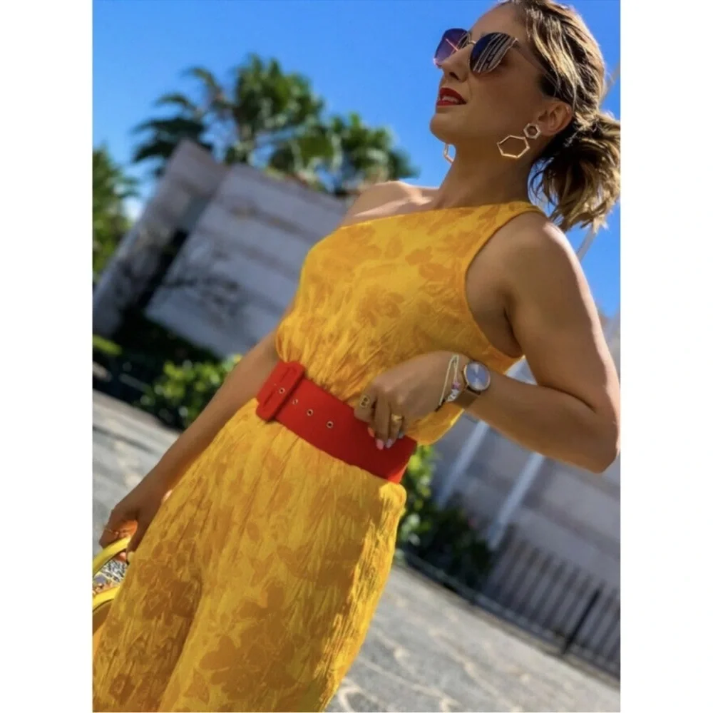 Sold———Zara jacquard jumpsuit - Picture 4 of 5